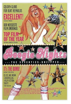 AAVEDA Filmposter Boogie Nights 4, Leinwand-Poster, Wandkunst, Dekordruck, Bild Gemälde für Wohnzimmer, Schlafzimmer, Dekoration, ungerahmt, 30 x 45 cm