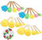 Roinaid 20 Stück Schwammpinsel Kinder Schwammpinsel Schaumstoffpinsel Malschwamm Schwamm Kunstunterricht Kinder, Stupfpinsel Schaumstoff Pinsel für DIY Malerei Handwerk Basteln