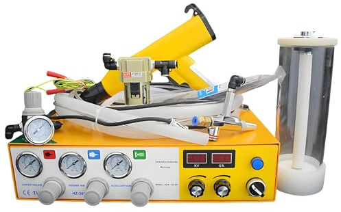 Pistola de pintura portátil para recubrimiento en polvo, máquina con de recubrimiento en polvo electrostático, kits de recubrimiento en polvo
