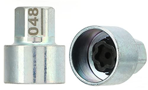 Wheel Lock Lug Nut Key, Metal Rustproof Wheel Lock Key, Anti Theft Lugnut Socket for 1 3 5 6 7Series X1 X2 X3 X4 X5 X6 Z4, Removal Socket, Replacement (048)