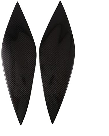 Sopracciglia per fari Auto, palpebre, Adesivi in ​​Fibra di Carbonio, Rivestimento per fari, per Fiat Bravo 2007+