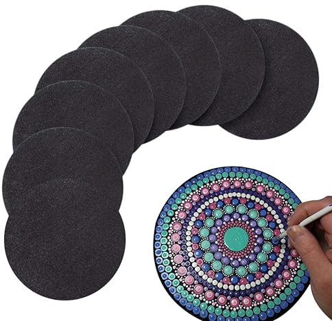 8 Mandala Dotting Scheiben Mandala Dotting Kuppelschablone Mandala Painting Board Malerei Karton Mandala Papier für Mandala Dotting Malerei und Zeichnung