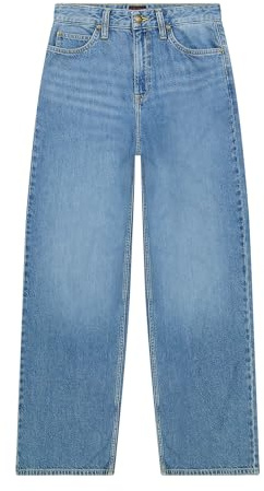 Lee Pantalones Vaqueros Stella A Line para Mujer, Corte de Pierna Ancha, Pierna Ancha, Roscado, 29W / 31L