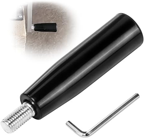 ITSOGOO 1 Stück M12*100 mm Schwarz Bakelit Kurbelgriff, Drehgriff Handrad Maschine Griff,für Industrie Drehmaschine, M12 Außengewinde Stamm,Maschinenhandgriff,für Fräsmaschine