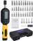 VISLONE Digital Torque Screwdriver 10.74-106.21in-lbs/1.2-12Nm 1/4 inch Drive 38 in 1 Screwdriver Torque Wrench Set with Buzzer & LED Indicator for Bike Repairing,Tools, Maintenance and Mounting