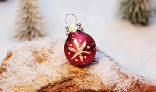Chaozhirui Kreuzstich-Set zum Sticken für Erwachsene und Anfänger, Muster auf Stoff gedruckt, einfach handgefertigt, 11CT, DIY-Bastelset, DIY-Bastelset (40X50CM) Weihnachtskugel