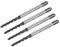 Nettoppo 4 Pièces Tarauds à Cannelure Hélicoïdale, Taraud à Vis Métrique Enduit de Nitrure M2 X 0,4, Outil de Filetage de Taraudage de Machine en Acier