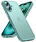 Natiiozie Opaca Cover per iPhone 16 Compatibile con Custodia Traslucida Opaca Posteriore, Antiurto Anti-impronta Resistente ai Graffi Protettiva,Dorso Verde Acqua