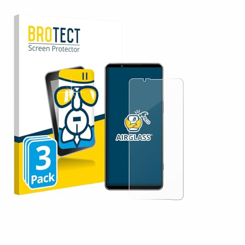 BROTECT Schutzglas für Sony Xperia 1 VII | 3 Stück Transparenter Displayschutz Made in Germany Schutzfolie Panzer Folie Glas 9H Anti-Fingerprint Einfache Montage Clear