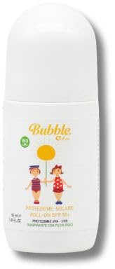 Bubble & Co Crème solaire haute protection avec filtre Spf 50-100 ml taille Roll On - convient aux bébés et sur le visage