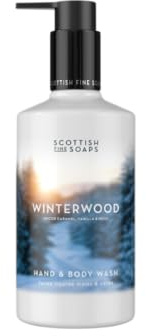 Winterwood Hand & Body Wash 300ml – Spiced Caramel, Vanilla & Musk – Moisturising Cleanser for Daily Use – Vegan & Cruelty-Free