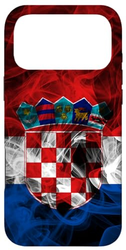 Hülle für iPhone 17 Pro Max Kroatien, Kroatische Flagge Rauchig, Kroatien