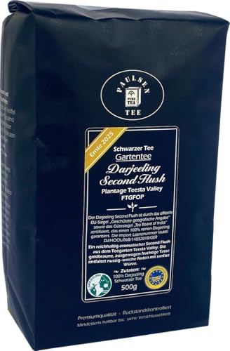 Paulsen - Darjeeling Second Flush SFTGFOP1 - Gartentee Plantage Teesta Valley - Ernte 2025-500g