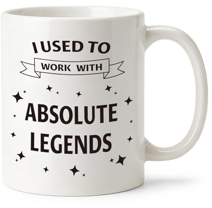 Funny Farewell Mug,I Used to Work with Absolute Legends Coffee Cup,Colleague Leaving Gift New Job Gift Retirement Mugs for Women Men Colleagues Boss Friends,Birthday Christmas,11Oz Ceramic Cup