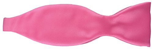 TigerTie Satin Selbstbinder Fliege in rosa erikaviolett pink Uni einfarbig + Geschenkbox