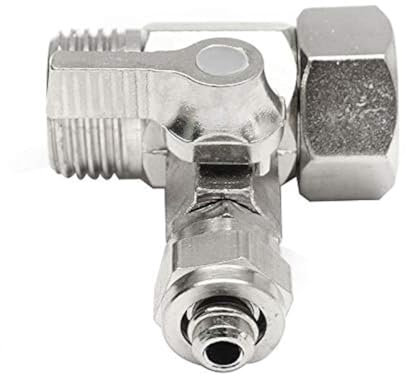 Aqualogis Lever Operated Tee with Isolating Valve 1/2 BSP x 1/2 BSPT x 1/4 Tube Connector for RO Feed Water Adapter Ball Valve Faucet Tap Feed Reverse Osmosis