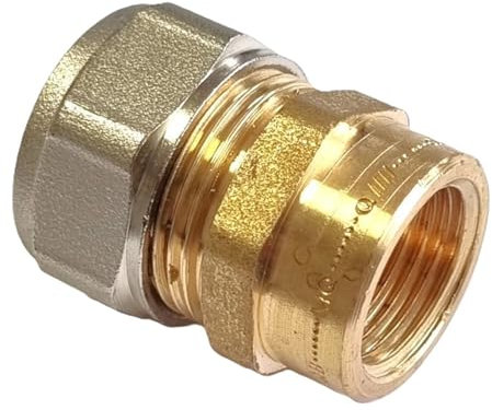 H2O-Flex® 26er Schraubfitting - Übergang mit 1 Innengewinde 26 x 3,0mm Klemmringverschraubung für Aluverbundrohr und Mehrschichtverbundrohr DVGW