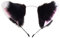 dressfan Katze Ohr Stirnband Fuchs Ohren Haarband Haarreif Niedlich Ohr Haarschmuck für Anime Cosplay Kostüm Party Dekoration Kostüm Dressing Parteien,Mädchen Damen und Kinder,Schwarz+Weiß