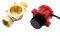 Interruptor de Flujo de Agua G1/2 Rosca AC220V 0.5A Bomba de Agua Magnética Interruptor del Sensor de Flujo para Ducha Inicio de Baja Presión de Agua Sensor de Agua Vertical Horizontal