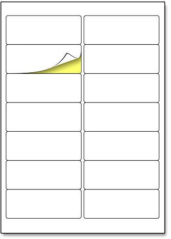 14 per Sheet, 25 Sheets, A4 White Sticker Address Labels, Laser/Inkjet Printing - 99.1 x 38.1mm