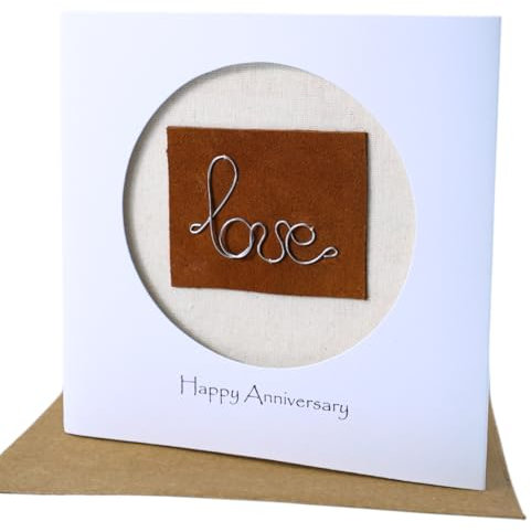 Camellia Bees Steel Iron Anniversary Card For Her Him, Handmade Steel Iron Wire Love Card for Couple, Wife, Husband on Valentines day, 6th wedding anniversary (06th)
