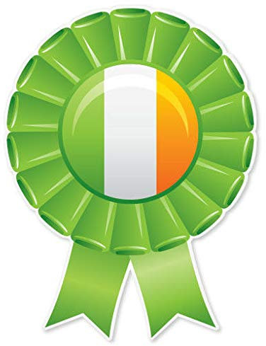 12cm! Klebe-Folie Wetterfest Made-IN-Germany Ireland Irish Luck Pride Ribbon car K357 UV&Waschanlagenfest Auto-Aufkleber Sticker Decal