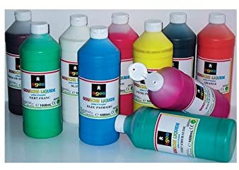 Bidons de gouache liquide 1L - Ogeo