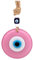 Candymosa Türkischer böser Blick Dekor Ornament 2er Set - Rosa Böser Blick Wandbehang in Einer Box - Home Protection Charm Evil Eye Wall Decor - Türkisches Nazar Amulett