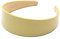QinGoo Breit Leder PU Stirnband Gelb Haarreif Frauen Stirnbänder Haarband Damen Kopfschmuck Haarschmuck 1stück(Yellow)