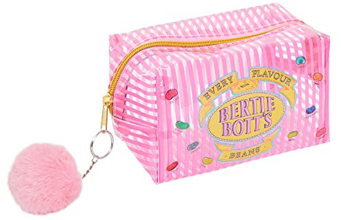 Harry Potter Transparente Kosmetiktasche Bertie Boots Bohnen Make Up Tasche Reise Kulturbeutel Schule Federmäppchen, rose, Einheitsgröße, Kosmetiktasche