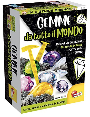 Lisciani Spiele I'm a Genius Wissenschaft Pocket Edelsteine aus der ganzen Welt, 100200