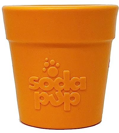 SodaPup Flower Pot – Durable Dog Treat Dispenser & Chew Toy Made in USA from Non-Toxic, Pet Safe, Food Safe Rubber Material for Mental Stimulation, Problem Chewing, Calming Nerves, & More