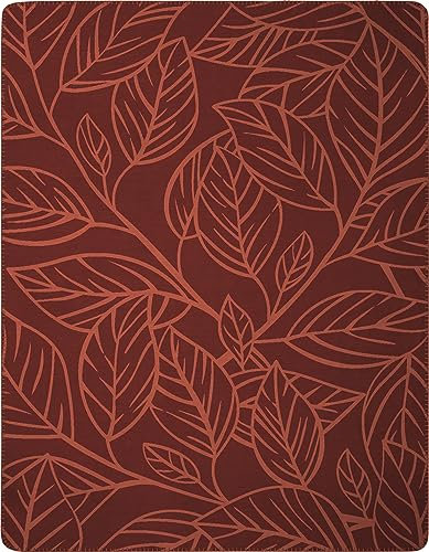 Villeroy & Boch® Kuscheldecke Aurora Bordeaux I nachhaltig produziert I dunkelrote Wohndecke in 150x200 cm I Made in Germany I Sofa-Decke aus Baumwollmischgewebe I Couchdecke mit Blätter Muster