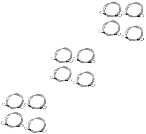Gatuida 12 Stk treppengeländer treppen geländer hindernisse Seilspanner Edelstahlseil flaschenzüge rutschrad hürden flaschenzug pully hartes Seil Stahlseile Drahtseil Autoabdeckung