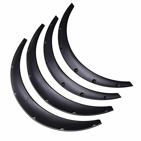 Auto Kotflügel 4 Stücke 2 Größe Flexible Auto Kotflügel Spritzschutz Schmutzfänger Kotflügelverbreiterungen Extra Wide Body Radkästen Auto Schutzblech