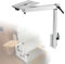 Pied de Table Amovible, Support de Base de Pied de Table pour Camping-Car, Rotation à 360 Degrés, Support de Pied de Table Télescopique Amovible en Alliage D'aluminium