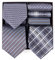 BRERA 67 - Coffret Cadeau Homme 3 Cravates et 3 Mouchoirs de Poche, Accessoire Costume, Pochette Avec Cravate, Cadeau Original Mariage
