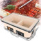 BBQ-Grill, Tischgrill, Keramik-Kohlegrill, japanischer Grill, Yakitori-Grill, poröser Keramik-Grill, 48 x 28 x 22 cm