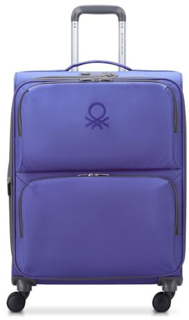 DELSEY PARIS x United Colors of Benetton - UCB SOFTSIDE - Valise soute Souple 65 cm x 45 cm x 31 cm - 72 L - L - Violet