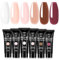 ROSALIND Poligel per Unghie, 6 Colori 10ml Gel Ricostruzione Unghie, Set gel unghie Estensione per Principiante, Professionale e Salone di Bellezza, DIY Gel Nail Art