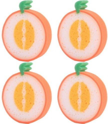 Dianzan Dish Cleaning Sponges Cute Fruit Shape Washing Dishes Sponge Multifunctional Cleaning Dishes Dual-sided Scrub Sponge Kitchen Tool