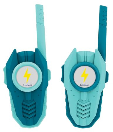 Lexibook, Talkie-Walkies, Transmission vocale jusqu'à 250 mètres, Son HD, Transmission Radio, Voyant Lumineux, Jeu de Communication, À Piles, Bleu, TW19