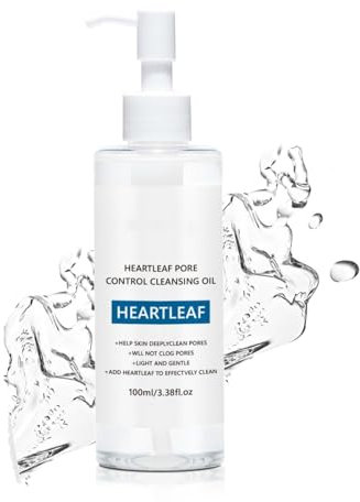 Heartleaf Porenreinigungsöl MILD Heartleaf Pore Control Cleansing Oil, Leansing Oil Oreanisches Koreanisches Gesichtsreiniger, Gesichtsreiniger für empfindliche Haut Ölreiniger für das Gesicht (1PC)