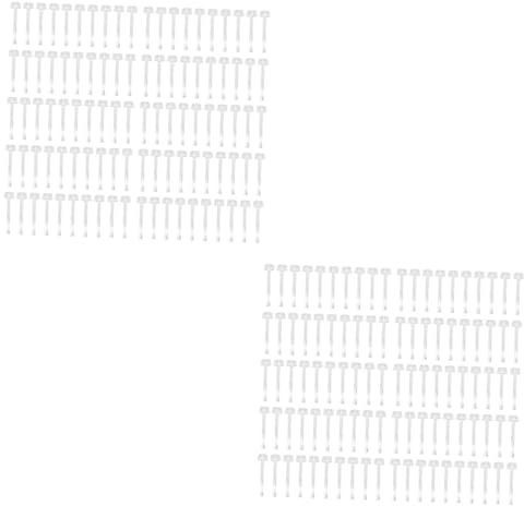 Healvian 800pcs Soft Bristle Nail Polish Brush Replacement for Liquid Nail Polish Gel Applicator Kit