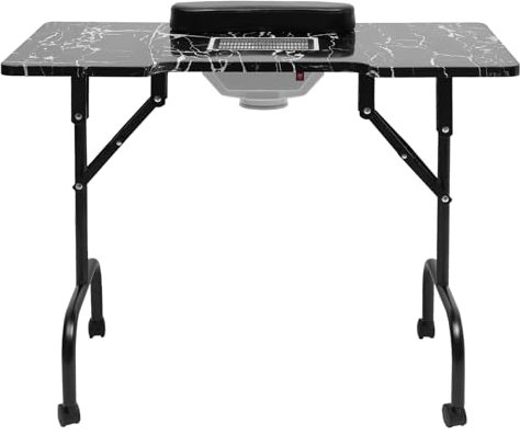 Table de manucure portable pour salon de beauté, technicien, bureau pliable pour salons de manucure, salons de beauté, magasins de coiffure, ménages