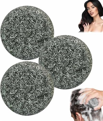 Yanobia Veloravibe Soap, 3er Pack Grau Gone Bar Shampoo, 60g für graues Haar