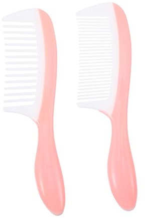 LALADEFIEE 2piezas Peine Para Cortar Pelo Peines Anchos y De Plástico Para Peluquería Adecuado Para Cabello Grueso y Fino