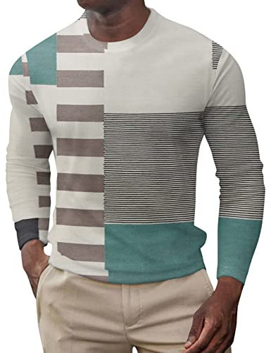 TYUIOP Personalised t Shirts Mens Formal Shirts 17 Collar Mens Tshirts Designer Labels Rugby Long Sleeve Longsleeve top Grey Tshirt White Shirt Square Printed