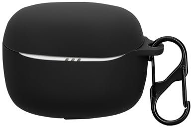 kwmobile Hülle kompatibel mit JBL Tune Beam 2 Kopfhörer - Silikon Schutzhülle Etui Case Cover Schoner in Schwarz