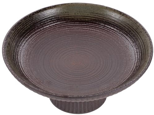 Erfrischungstablett, Cupcake-Ständer, Vintage-Dekor, Obstschale mit Fuß, Süßigkeitenteller mit Fuß, Snacks, Süßigkeitentablett, Trockenobstteller, Keramik-Ablagetablett im japanisc
